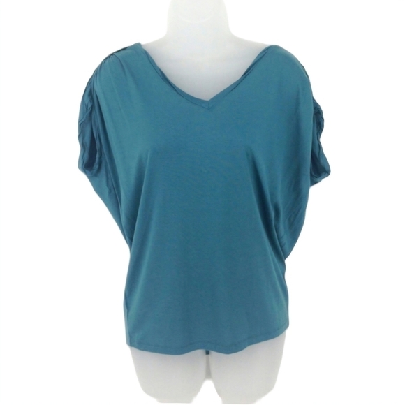 LOFT Ann Taylor Blue Dolman Sleeve Tee Size S - Picture 1 of 5